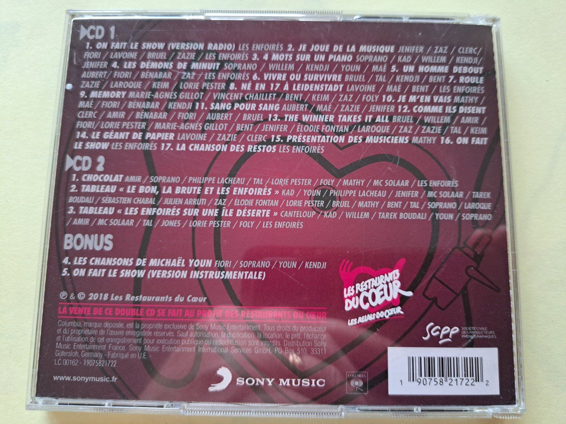 CD: Cd Enfoirés 2018 - Musique ! – Usato da Pully venduto da bro_n52j 1