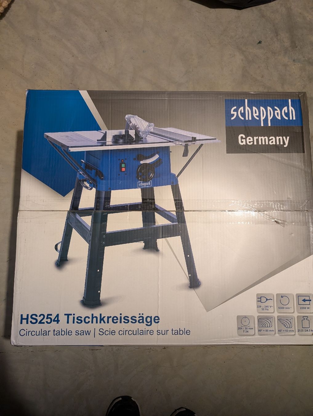 Scheppach Alle Maschinen: Neu Scheppach Tischkreissäge – Neu und originalverpackt aus Beringen von Horsts_Garage