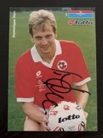Dominique Herr Autogrammkarte - Fussball Legende Schweiz!