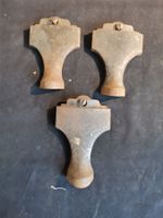 3 Antike Gusseisen Ofenfüsse, Gusseisenfüsse, Möbelfüsse