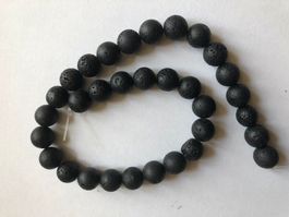 schöne "Lavastein" Perlen 12mm - 1 Strang