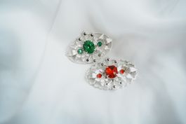 2x Vintage Gablonzer Brosche