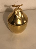 Freddotherm Fruchtschale Birne Gold Vintage Gebraucht