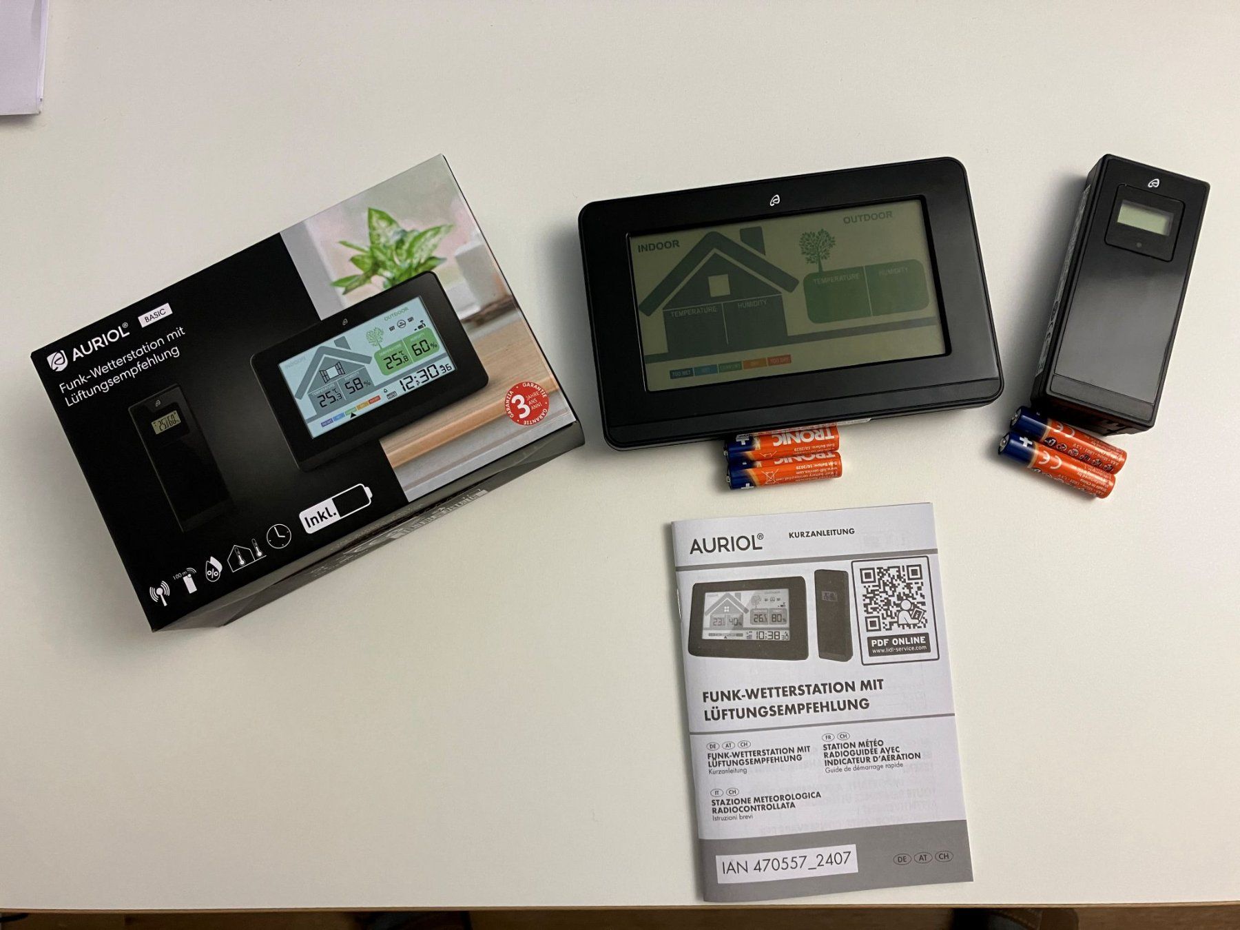 Altro per la casa: Funk-Wetterstation AURIOL Basic – Nuovo (secondo la descrizione) da Wünnewil venduto da Mkusi66