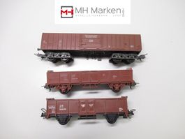 Lima 3x diverse Hochbordwagen Ohne OVP DC GS H0