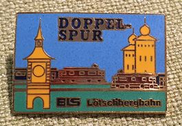 M776 - Pin Doppelspur BLS Lötschbergbahn Eisenbahn Bern Brig