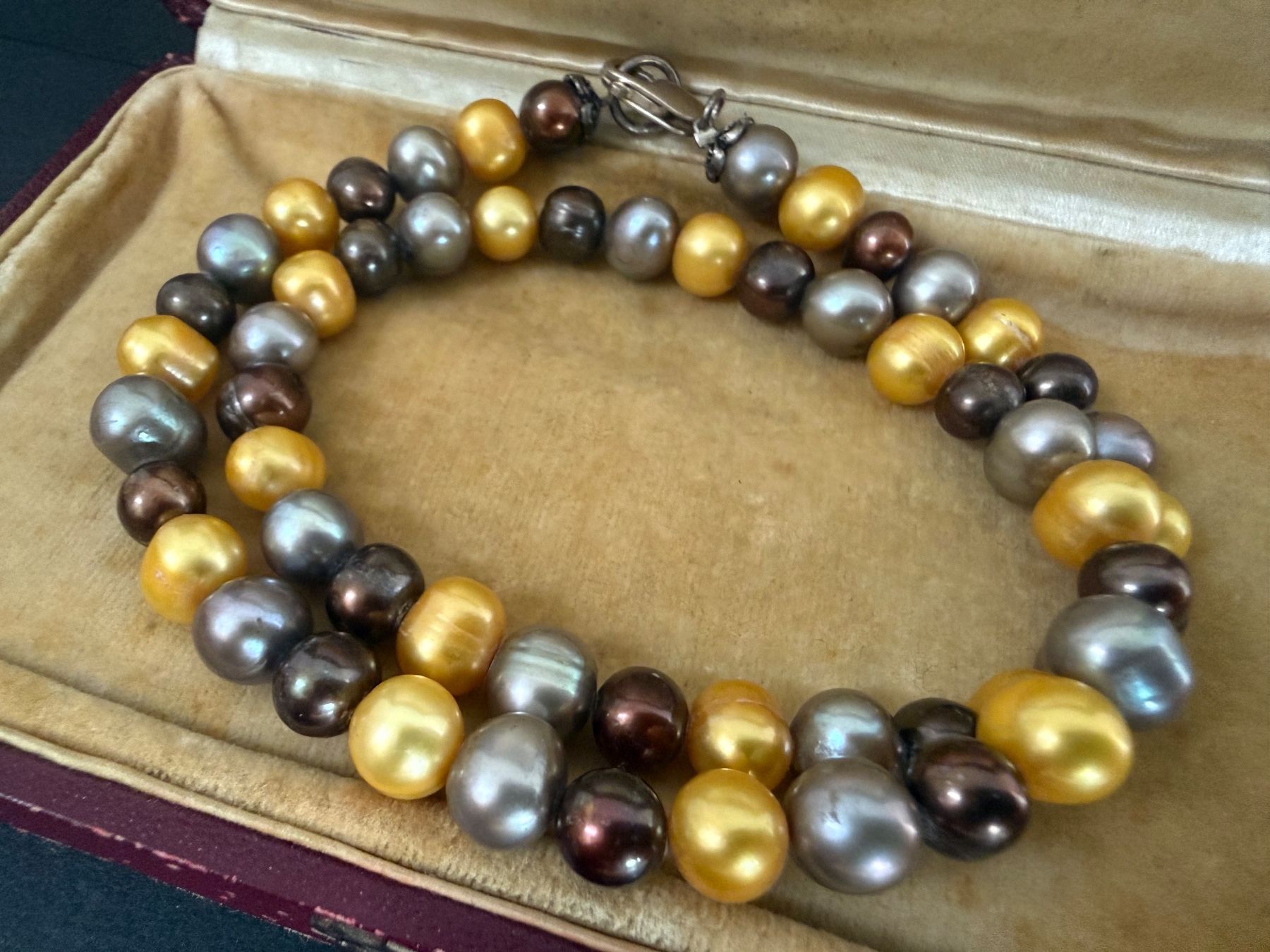 Catenine: Echte Perlen Kette mit Silber Verschluss 925 – Usato da Spiegel b. Bern venduto da Rogger72