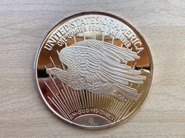 USA Eagle 2000 GIANT Quater Pound mit 24 K vergoldet