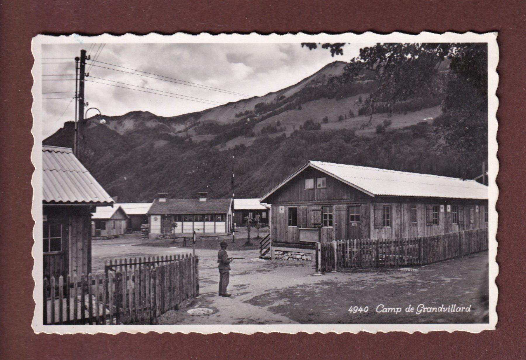 Ansichtskarten: Camp de GRANDVILLARD – Gebraucht aus Pully von nicecards