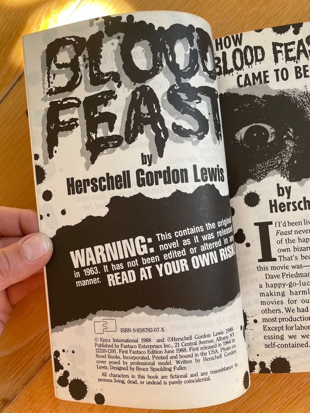 Libri: Blood Feast Herschell G. Lewis – Usato da Zürich venduto da iphigenie666 2