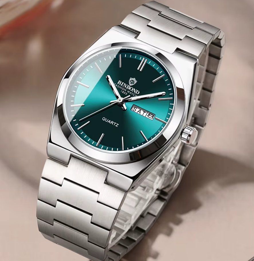 Uhren: Montre Binbond Acier Inoxydable, Quartz, Affichage Date – Neu und originalverpackt aus Biel/Bienne von Joridel7 2