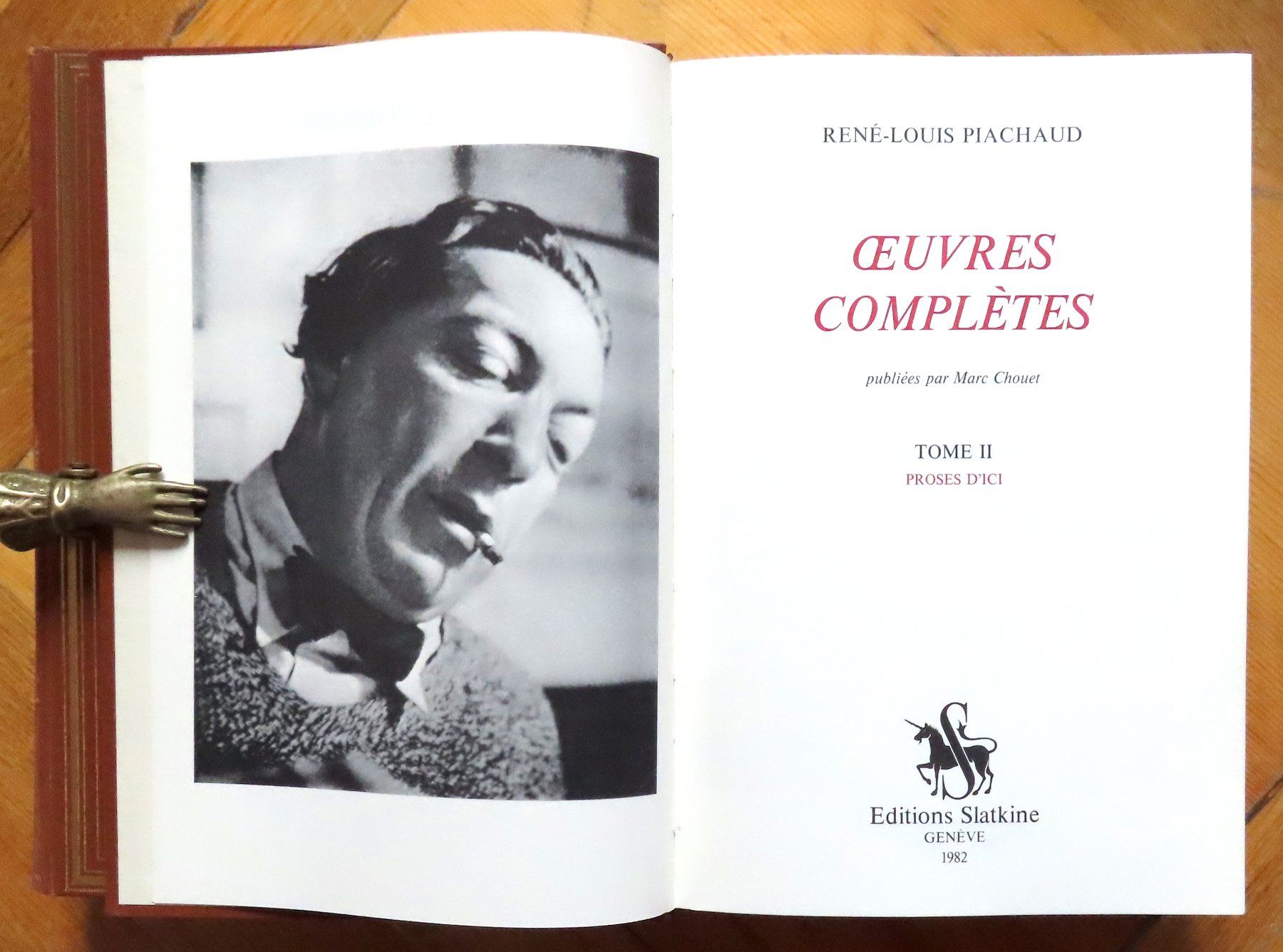 Libri: René-Louis Piachaud - Oeuvres complètes – Usato da Le Locle venduto da LibrairieLaBergerie 2