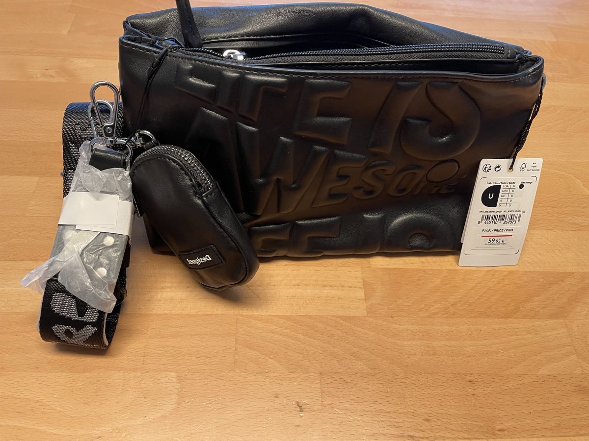 Desigual Borse da donna: Schwarze Desigual Handtasche, NEU – Nuovo e nell'imballaggio originale da Spreitenbach venduto da R_1691 4