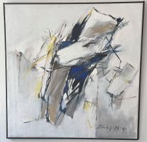 Original Ölbild von Dea Murk 1991, 122X122 cm