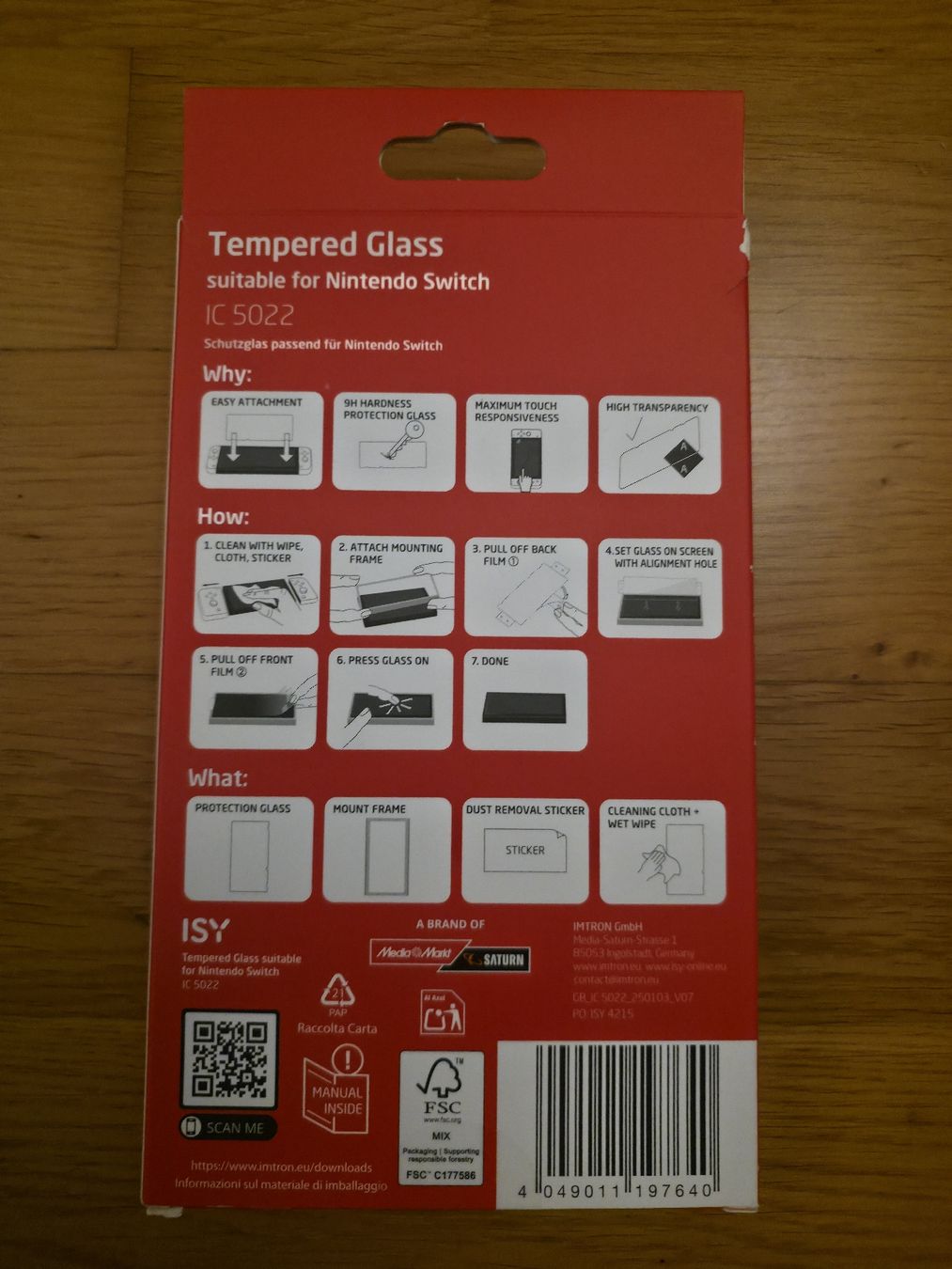Custodie protettive: Nintendo Switch Screen Protector / Schutzglas – Nuovo e nell'imballaggio originale da Zürich venduto da jabo22 1