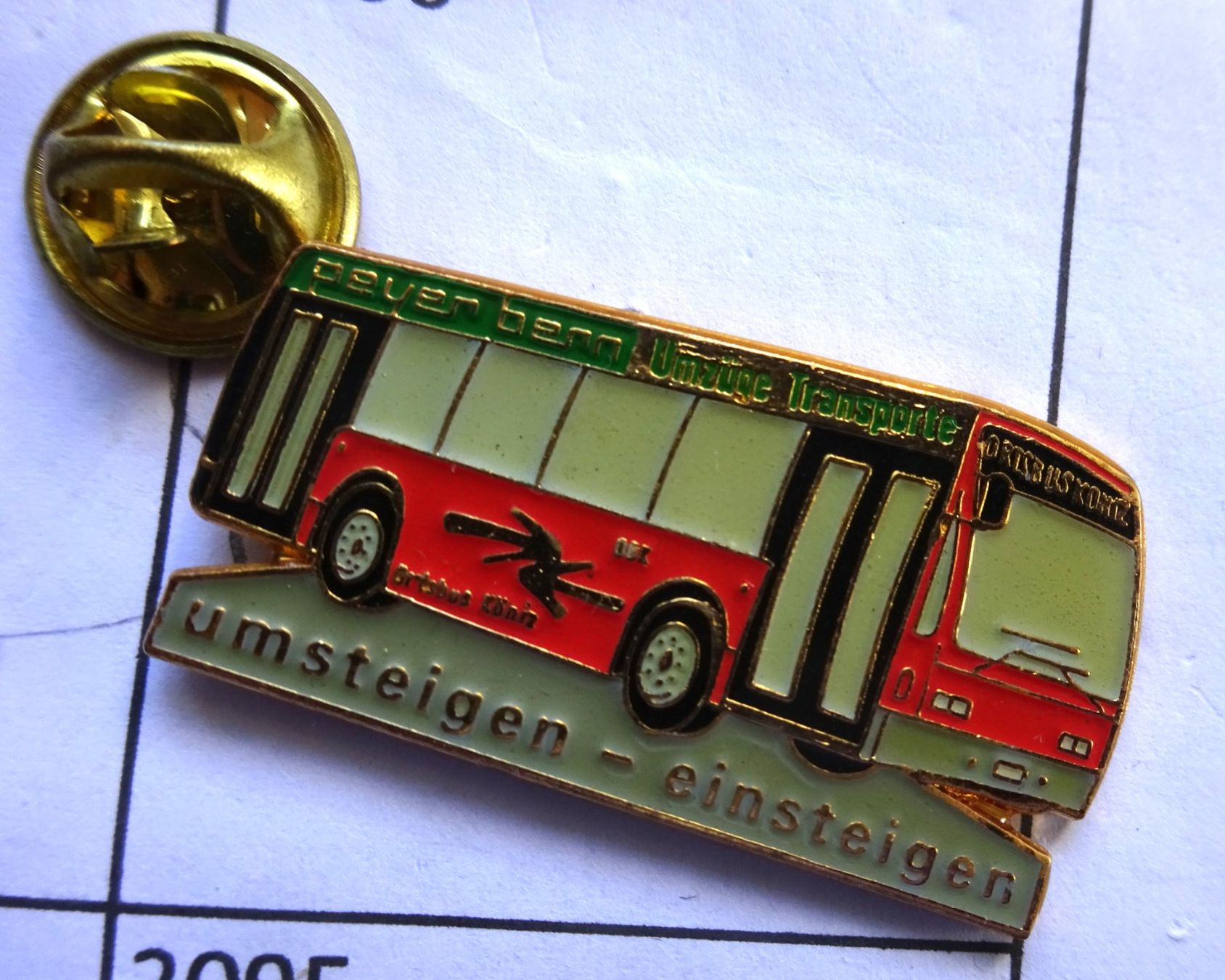 Placchette & Badge: Pin Peyer Bern  Transporte – Usato da Utzenstorf venduto da BUtter81