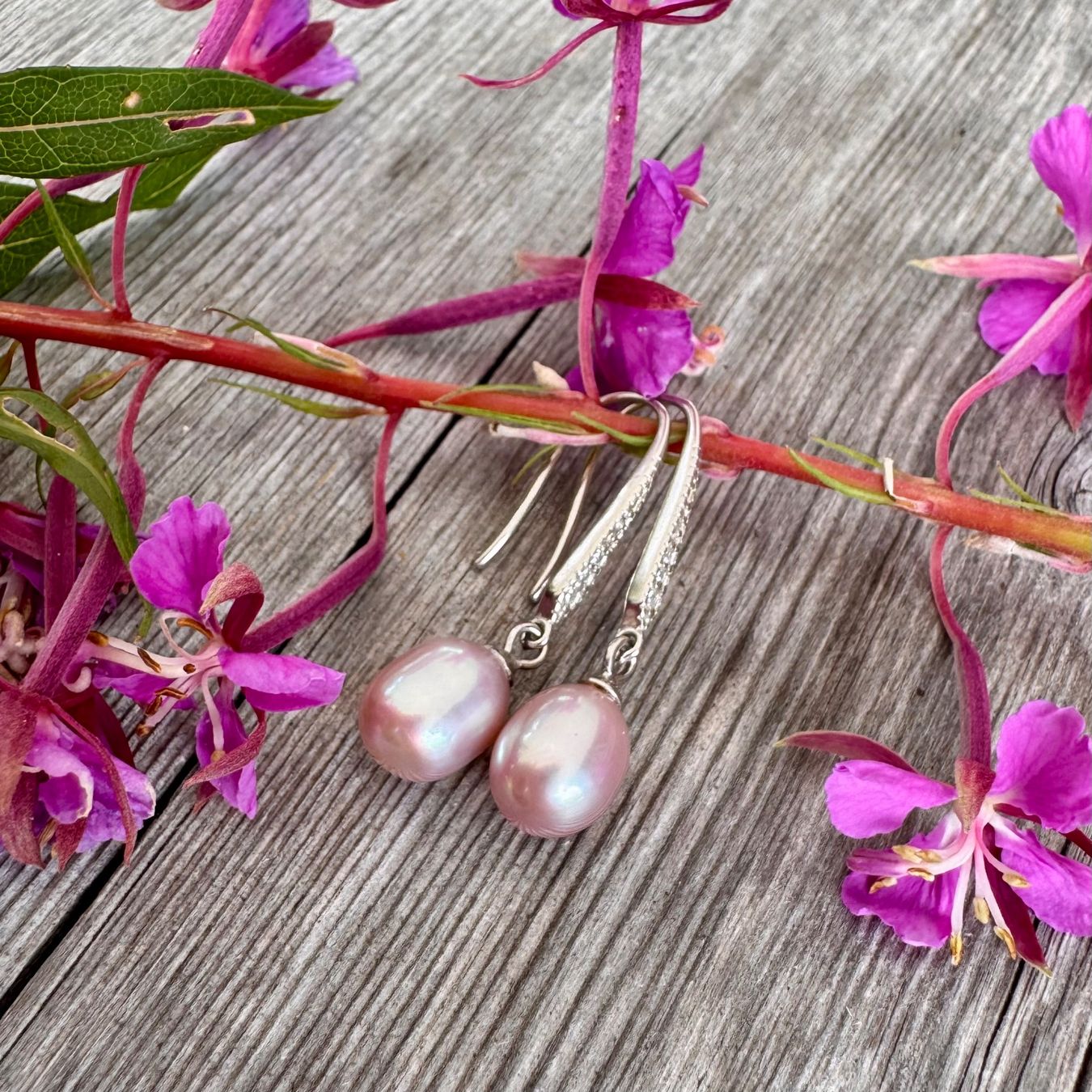 Ohrringe & -stecker: Echtsilber 925 Ohrstecker echte Perle Rosa 💕 – Neu und originalverpackt aus Rombach von Ivreajewels 1