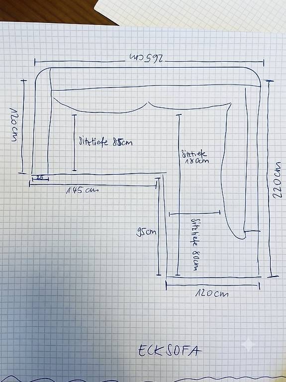 Divani: Cord Ecksofa beige mit Zierkissen – Nuovo (secondo la descrizione) da Zürich venduto da milinda 4