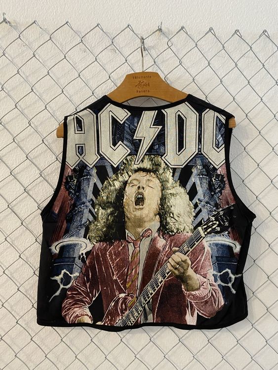 90’s Vintage ACDC Vest Band Metallica Iron Maiden | Kaufen auf Ricardo
