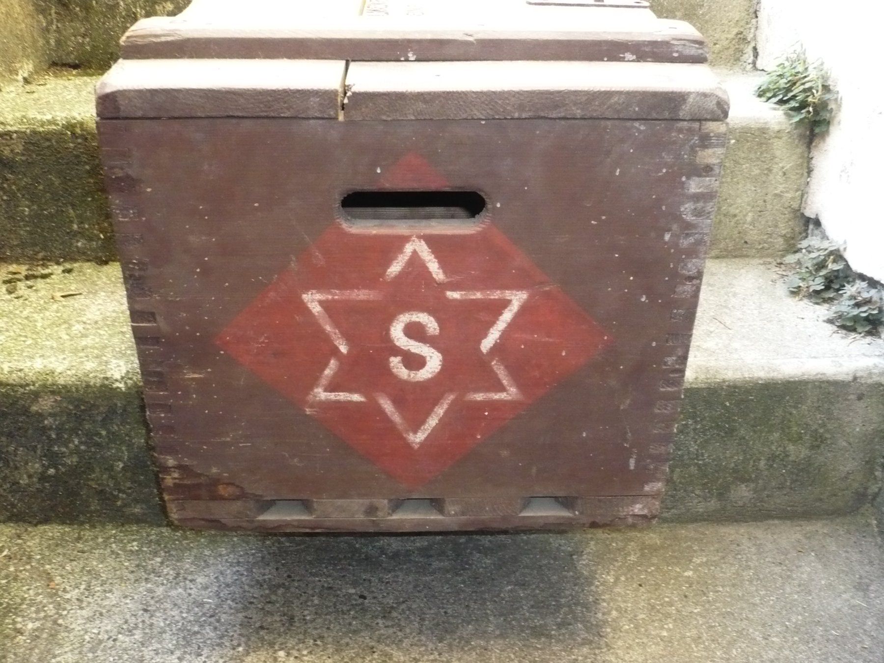 Bicchieri, Caraffe & Bottiglie: Salmen Bierkiste mit Einbrandflaschen – Usato da Biberist venduto da Urmel 1