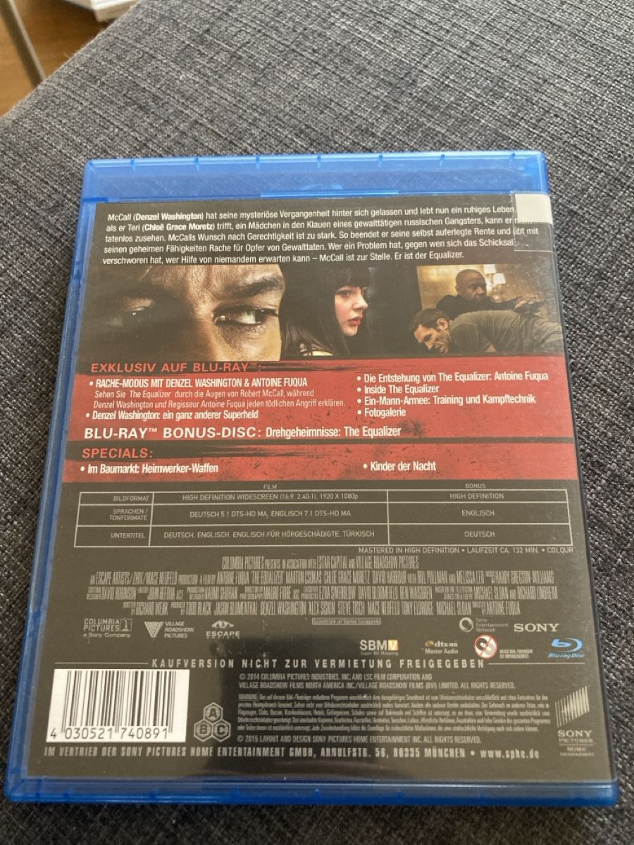 Tutti i DVDs: Blu-ray The Equalizer – Usato da Zürich venduto da LaraS30 1