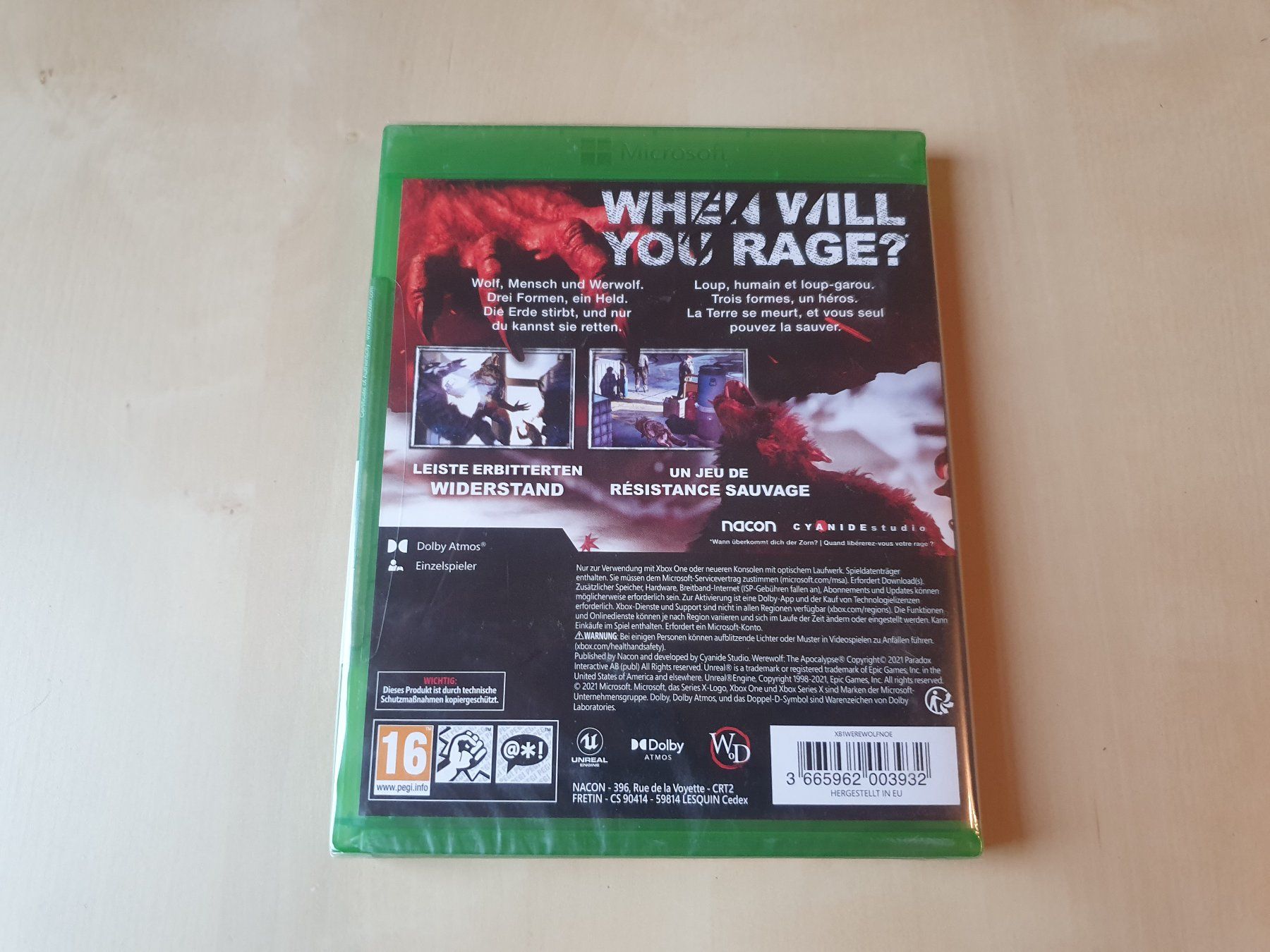 Microsoft Giochi: Werewolf Xbox One neu und ovp – Nuovo e nell'imballaggio originale da Stansstad venduto da collectorsshop 1