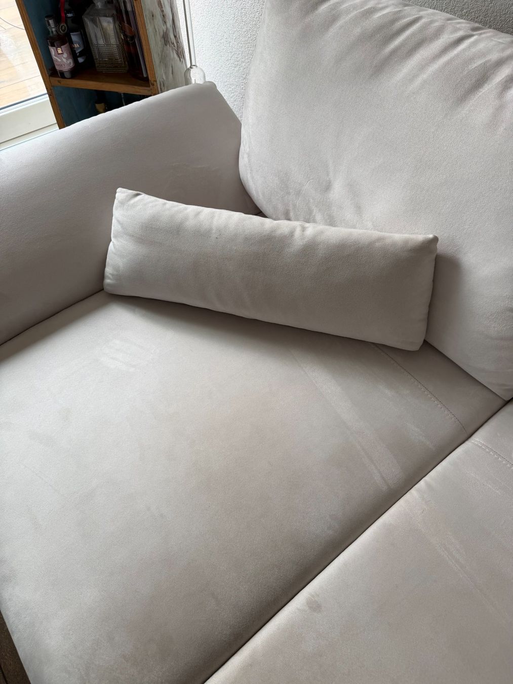 Sofas: Ecksofa hellbeige mit Recamiere gebrauchter Zustand – Gebraucht aus Inwil von Palme 6