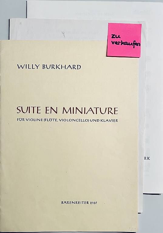 Libri: Notenheft: Willy Burkhard – Usato da Itingen venduto da Weiler1