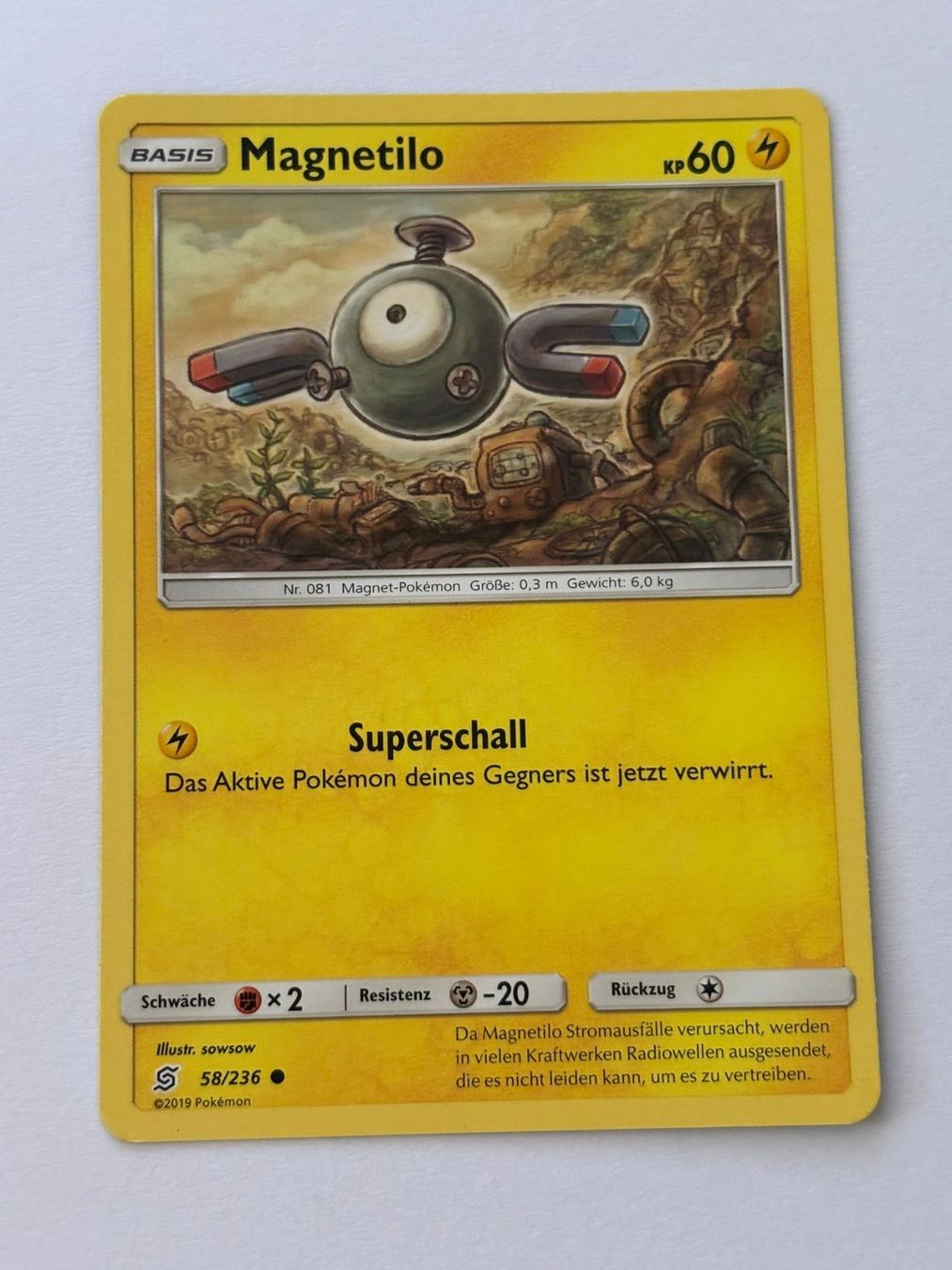 Pokémon Carte collezionabili: Pokemon-Karte Magnetilo 58/236 – Usato da Herisau venduto da Seyashop1