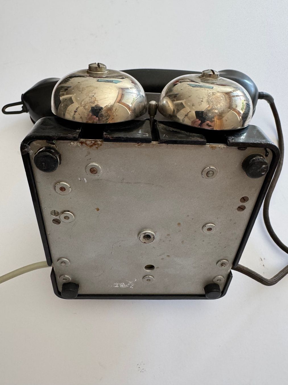 Telefone: Telefon mit Wählscheibe schwarz mit Klingel und Kabel – Gebraucht aus Feldmeilen von Allerlei3112 3