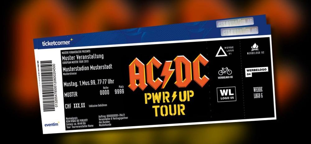 1 x Stehplatz Ticket ACDC Konzert , Eingang D, Block Front (Gebraucht ...