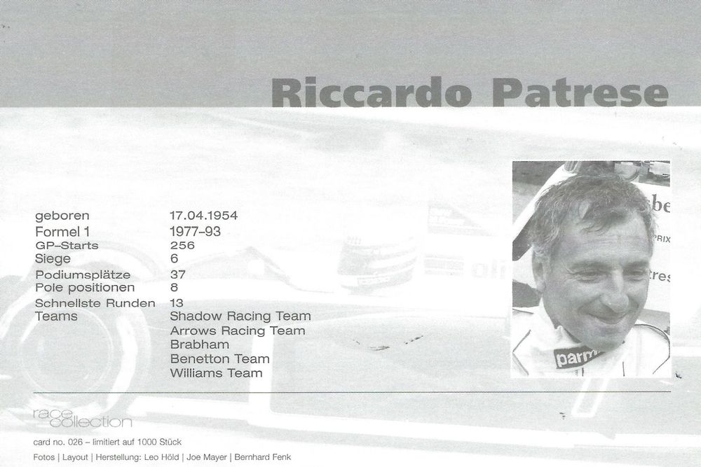 Riccardo patrese Banque de photographies et d’images à haute résolution