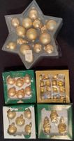 XXL Weihnachtsdeko Set Gold Glas Christbaumschmuck Vintage
