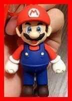 Super Mario Schlüsselanhänger Gummi TPU Figur Tasche Switch