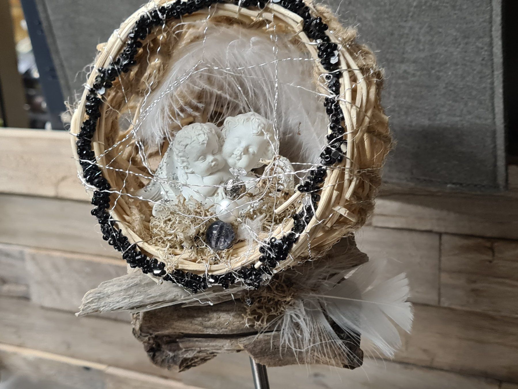 Tutte le decorazioni: Weihnachtsdeko mit Engel, Handarbeit – Nuovo (secondo la descrizione) da Amriswil venduto da kleindeko