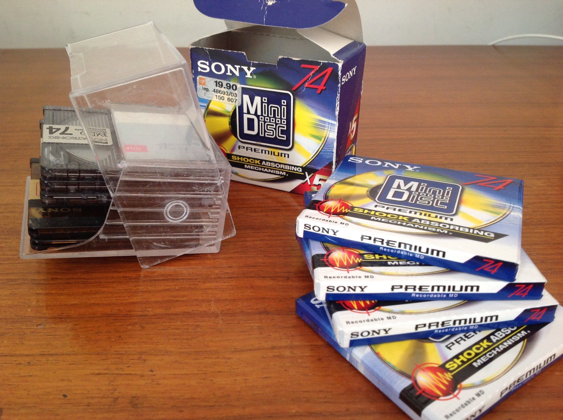 Sony Minidisc: 4 minidisc Sony - neuf, non ouvert – Nuovo e nell'imballaggio originale da Vuiteboeuf venduto da broticaire