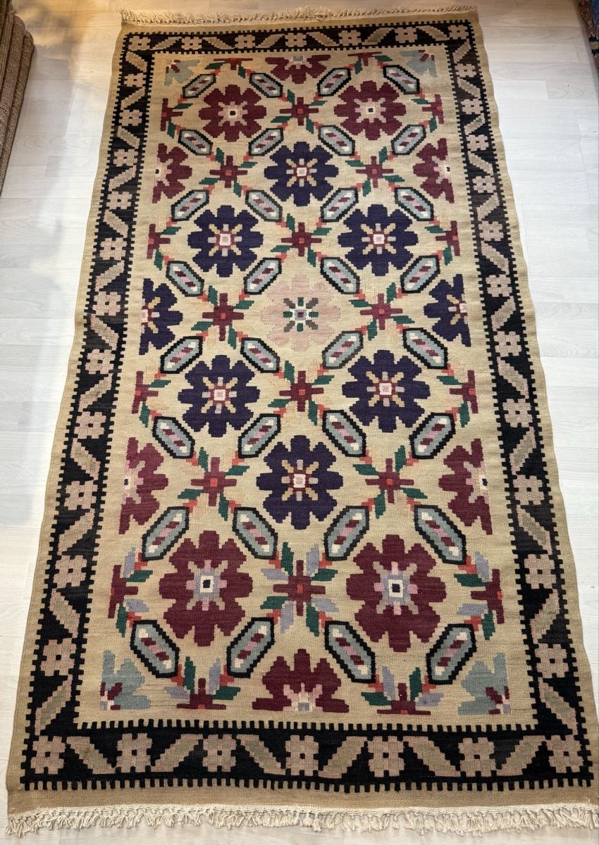 Kilim Teppiche: Orientteppich Kelim, Vintage Look, 95x182.cm – Gebraucht aus Büron von Filadefia-888 1