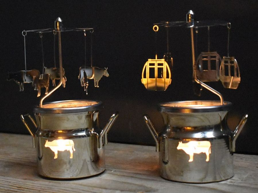 Portacandele: Teelicht-Karussell Kuh Motiv – Nuovo e nell'imballaggio originale da Schaffhausen venduto da AtelierPudesco 3