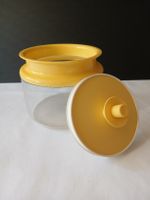 Tupperware Dose mit gelbem Deckel, Vintage,  Exquisit-Serie