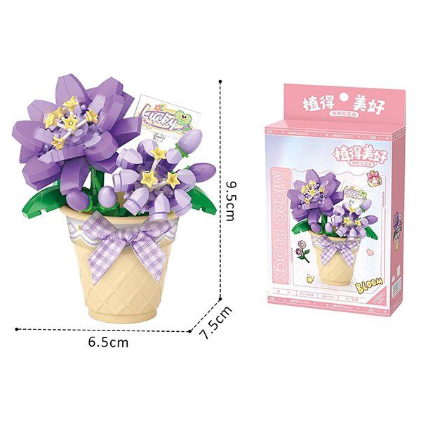 Baukästen: Blume im Topf: Lucky / Mini-Bausteine – Neu und originalverpackt aus Meisterschwanden von Bigi1 2