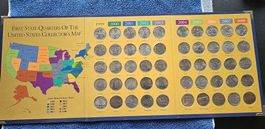 USA State Quarter Münzen Sammelmappe 1999–2008 komplett