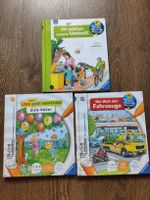 Tiptoi un WWW Buchtrio "Umwelt", "Zahlen", "Fahrzeuge" 