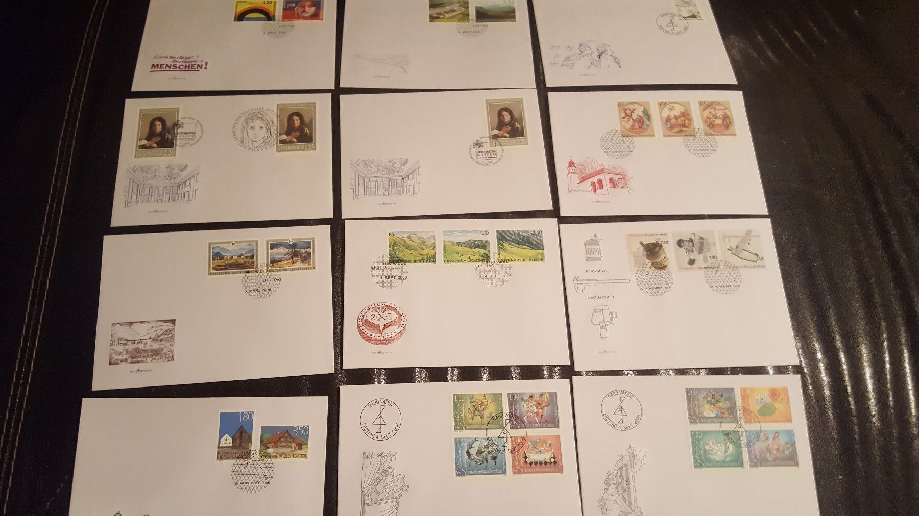 Tutti i francobolli: Lot FDC's Liechtenstein 2006 Kat: 121.00 – Usato da Remetschwil venduto da Hofiii 2
