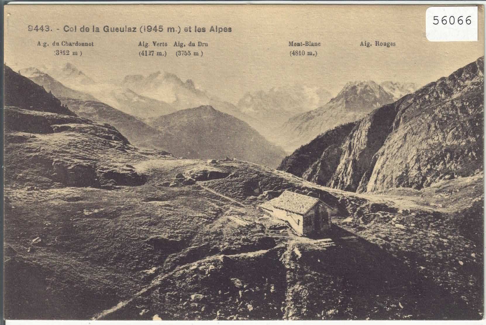 Cartoline postali: Col de la Gueulaz et les Alpes - Restaurant – Usato da Ettingen venduto da Kartenplanet