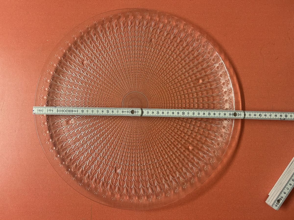 Piatti di portata: Glasplatte mit Muster 40 cm.Durchmesser guter Zustand – Usato da Lanzenhäusern venduto da vic63 4
