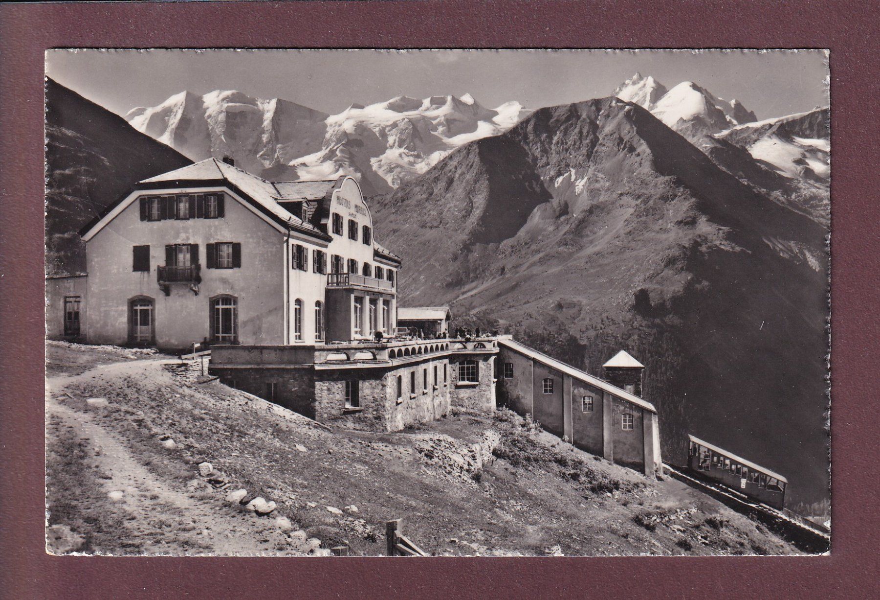 Ansichtskarten: Hotel MUOTTAS-KULM - 1957 – Gebraucht aus Pully von nicecards