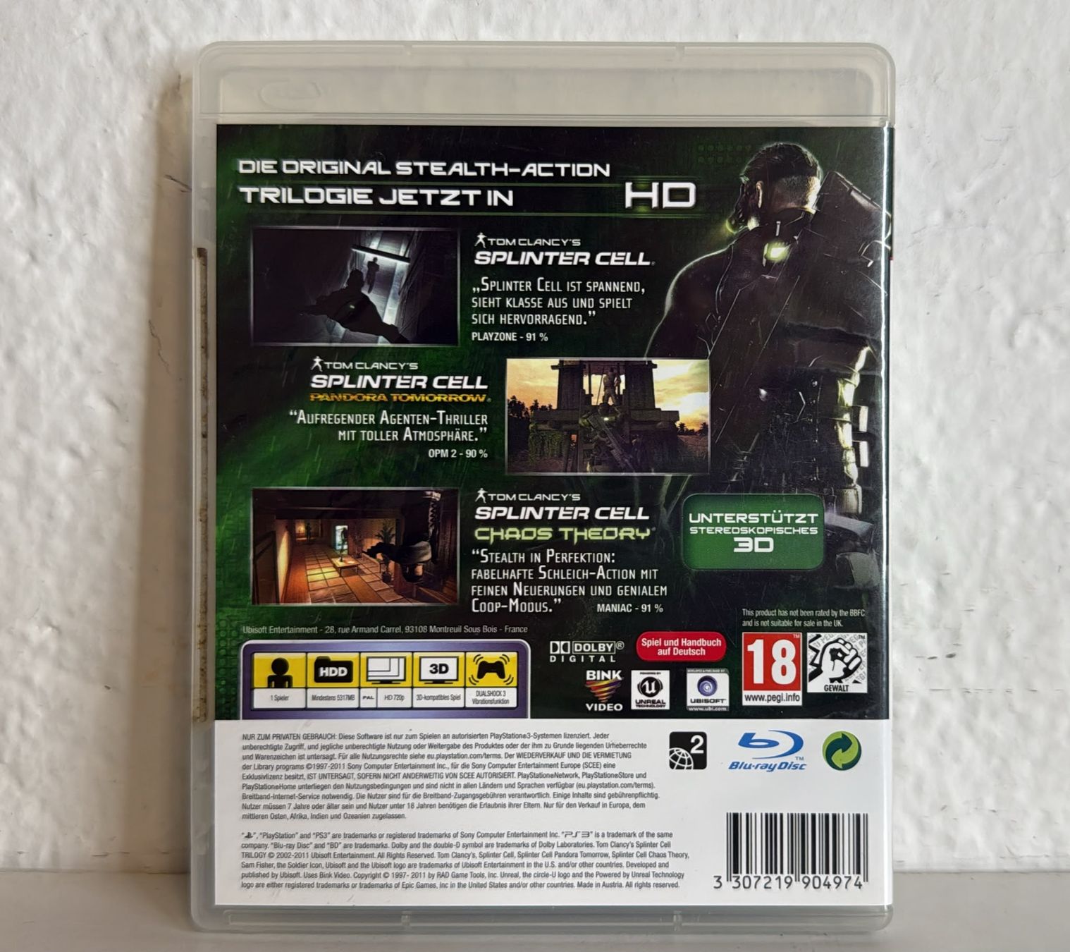 Spiele: Tom Clancy Splinter Cell Trilogy PS3 Spiel  – Gebraucht aus Ehrendingen von lax21 1