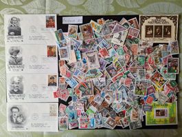 Circa 1000 Ausland Briefmarken ab Uralt A8