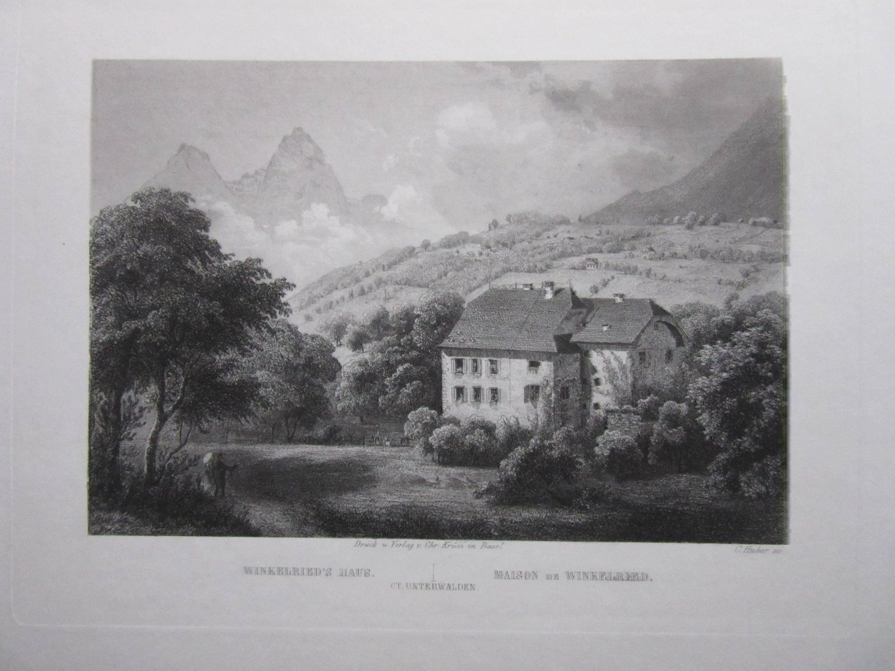 Stiche: WINKELRIEDS HAUS STAHLSTICH – Gebraucht aus Gersau von grafik-kunst 1