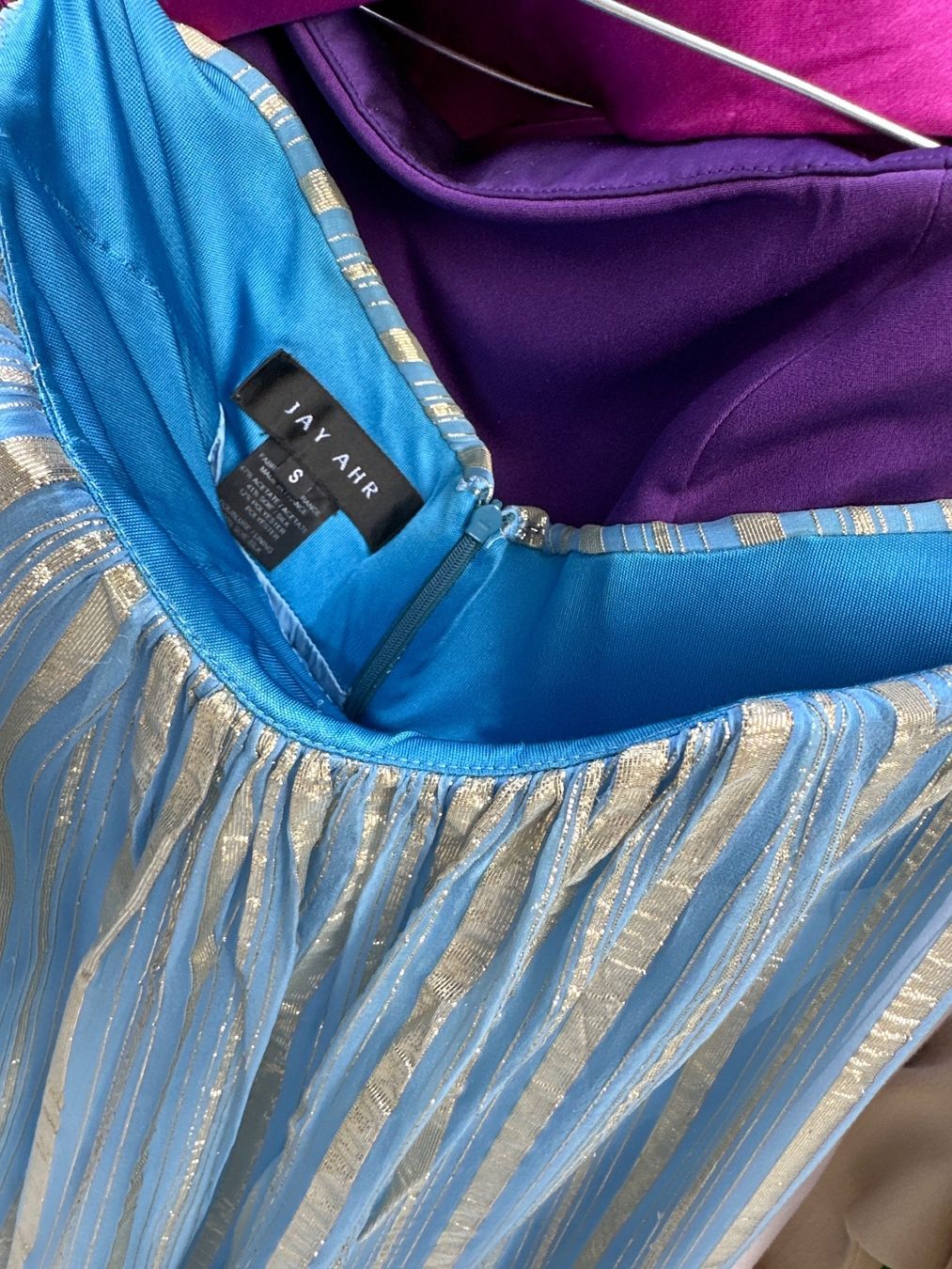 Vestiti: Jay Ahr blue  silk dress – Nuovo (secondo la descrizione) da Genève venduto da val_rp9x 5